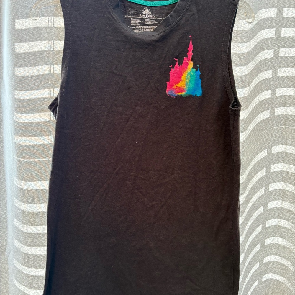 Disney World Black and Colorful Tank